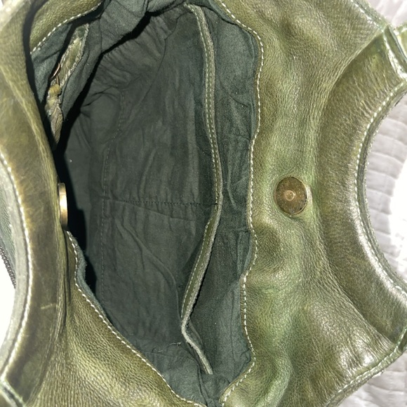 Free People Green Leather Fringe Shoulder/Crossbody Bag - Picture 7 of 11